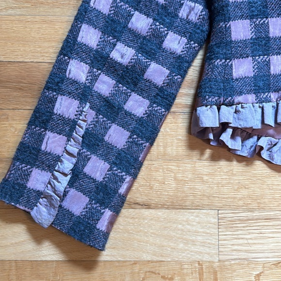 Crop Blazer - dark grey and pink - Picture 4 of 7